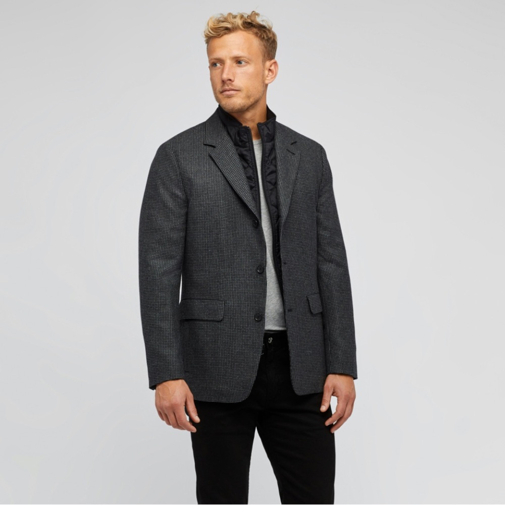 SOLD Bonobos Italian Wool Slim Fit Quilt Lined Blazer Jacket 42R